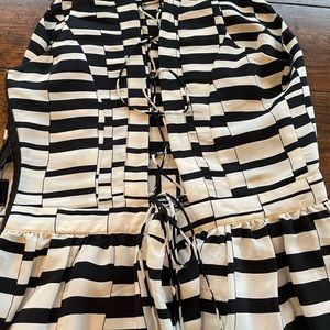 Parker size small black & white dress